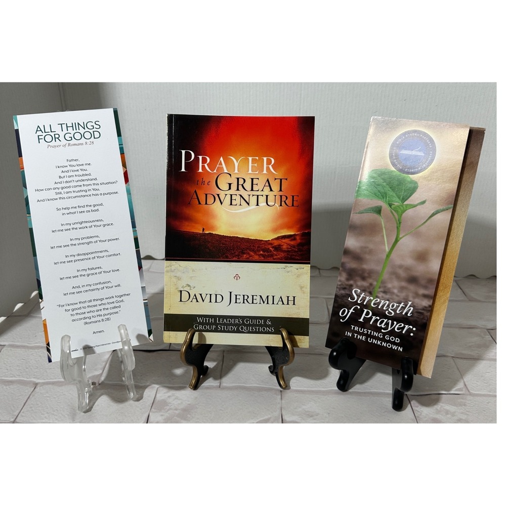 David Jeremiah Prayer The Great Adventure Study Guide Book, pamphlet, & Bookmark